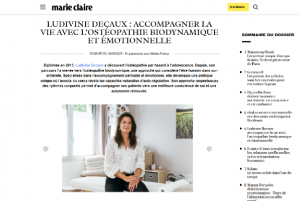 Article du Marie-Claire