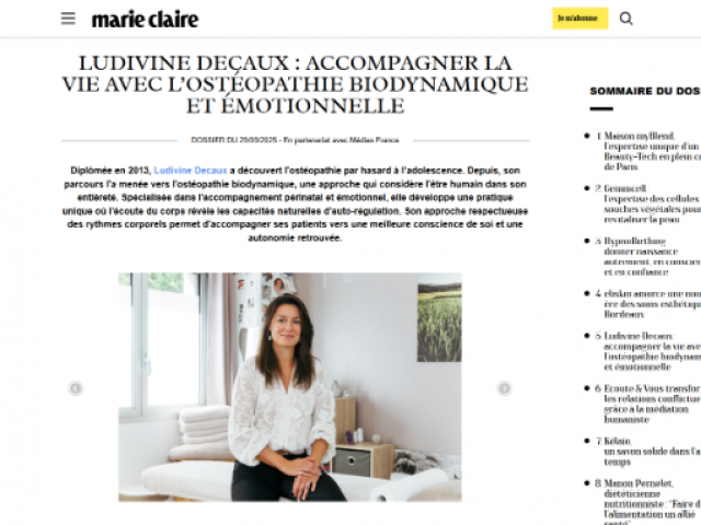 Article du Marie-Claire